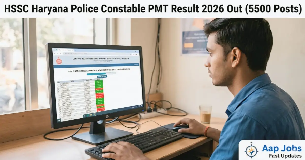 Haryana Police Constable PMT Result 2026