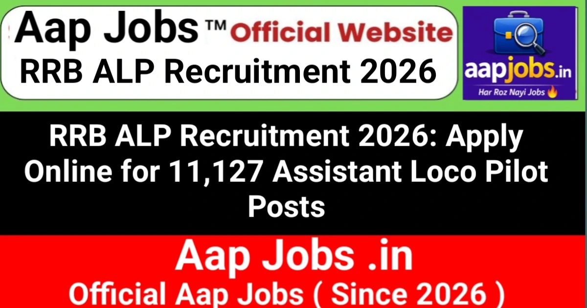RRB ALP Recruitment 2026 CEN 01/2026 Notification