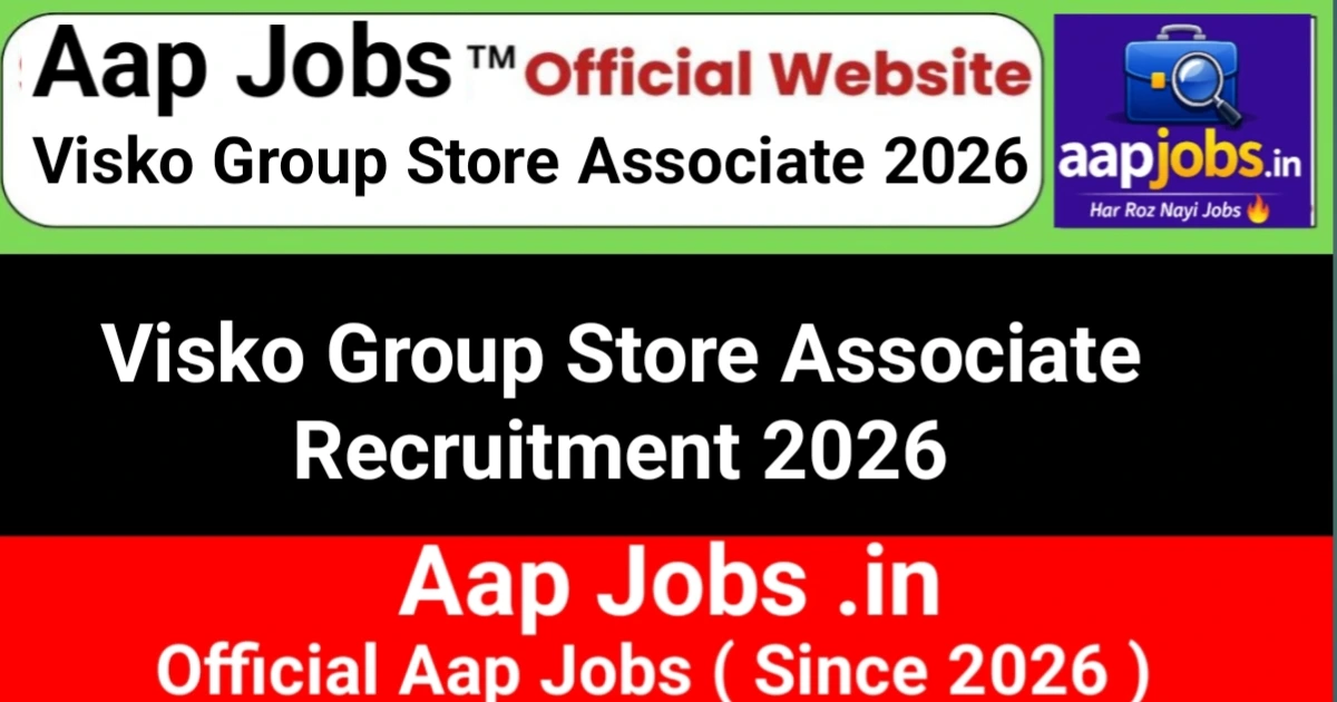 Visko Group Store Associate Recruitment 2026 Kolkata