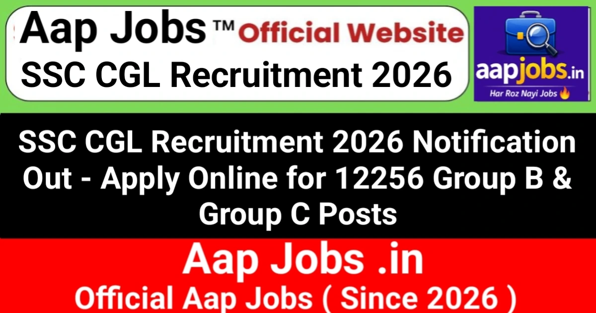 SSC CGL Recruitment 2026 Notification