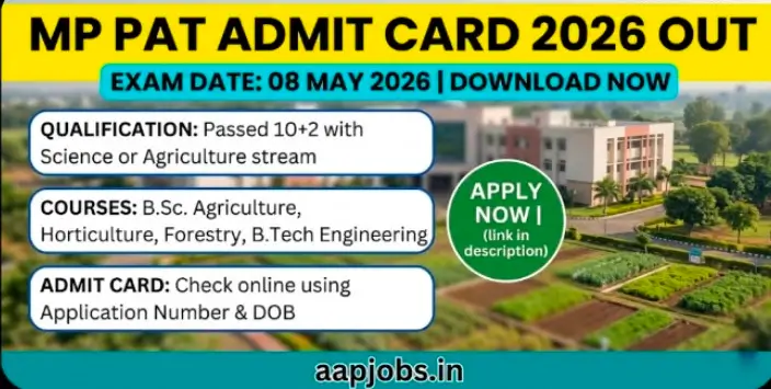 MP PAT Admit Card 2026 Access Update