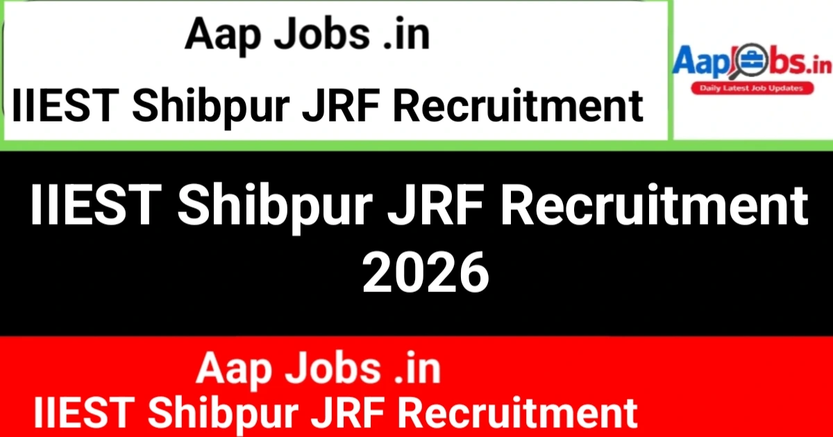 IIEST Shibpur JRF Recruitment Campaign