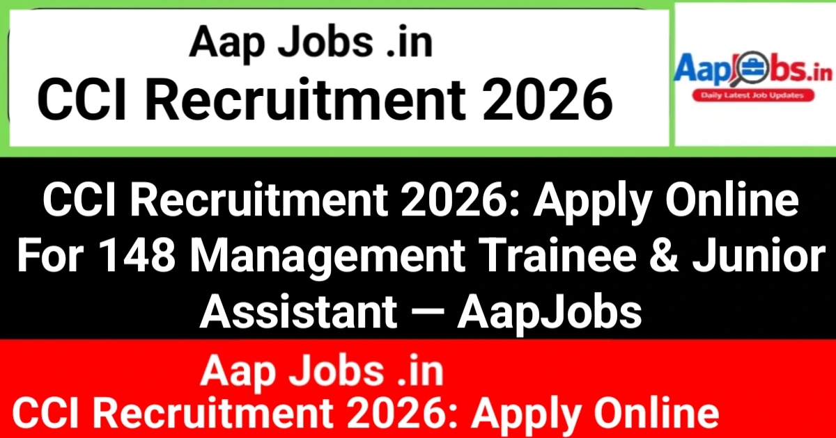 Cotton Corporation of India CCI Recruitment Campaign