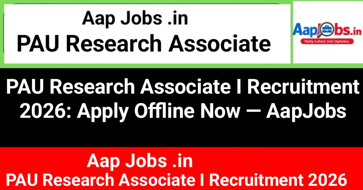 PAU Research Associate I Recruitment Campaign