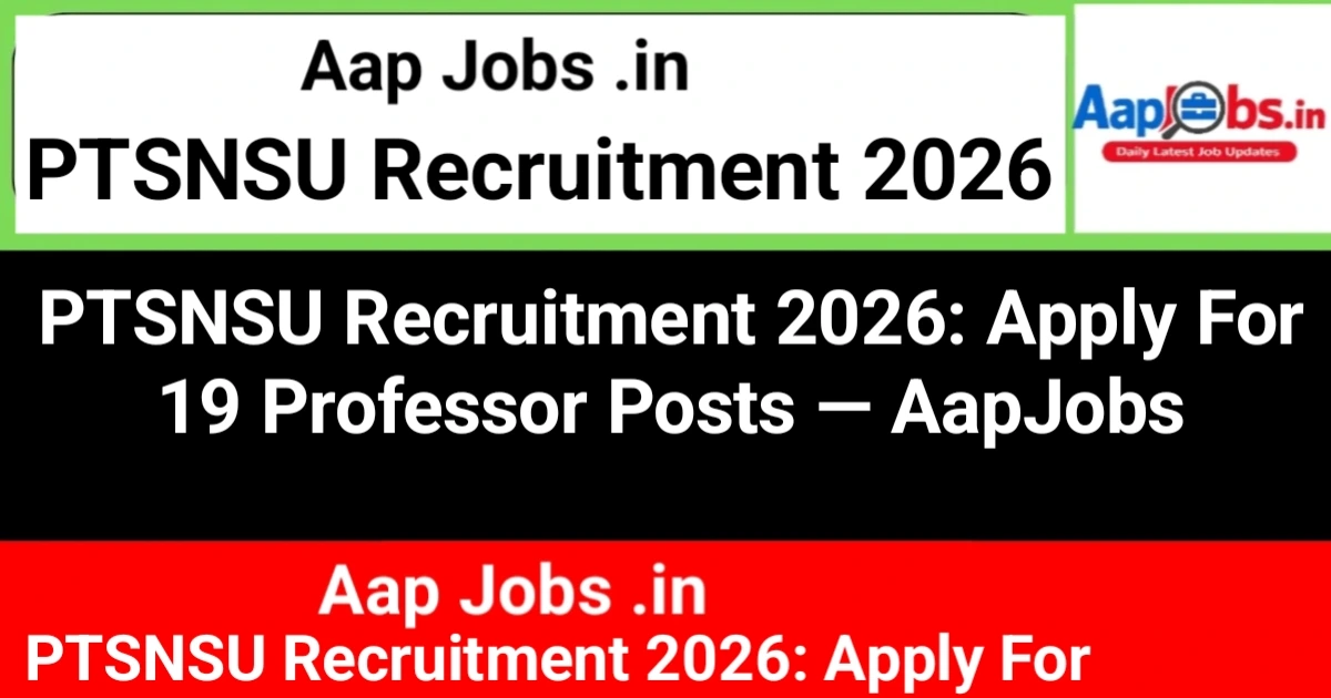 PTSNSU Professor Recruitment Campaign