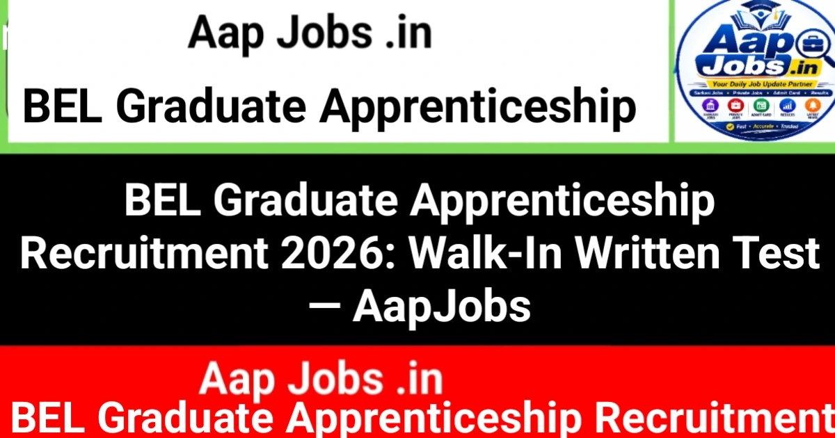 BEL Bharat Electronics Graduate Apprenticeship Recruitment Campaign