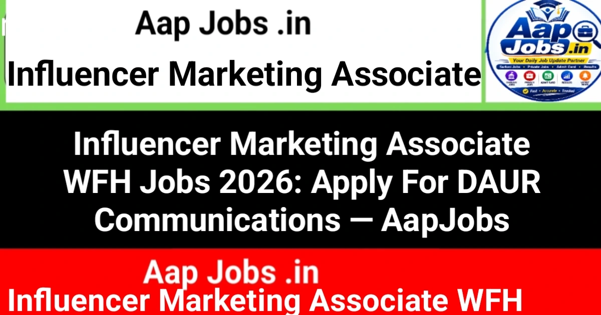 Influencer Marketing Associate WFH Recruitment Campaign