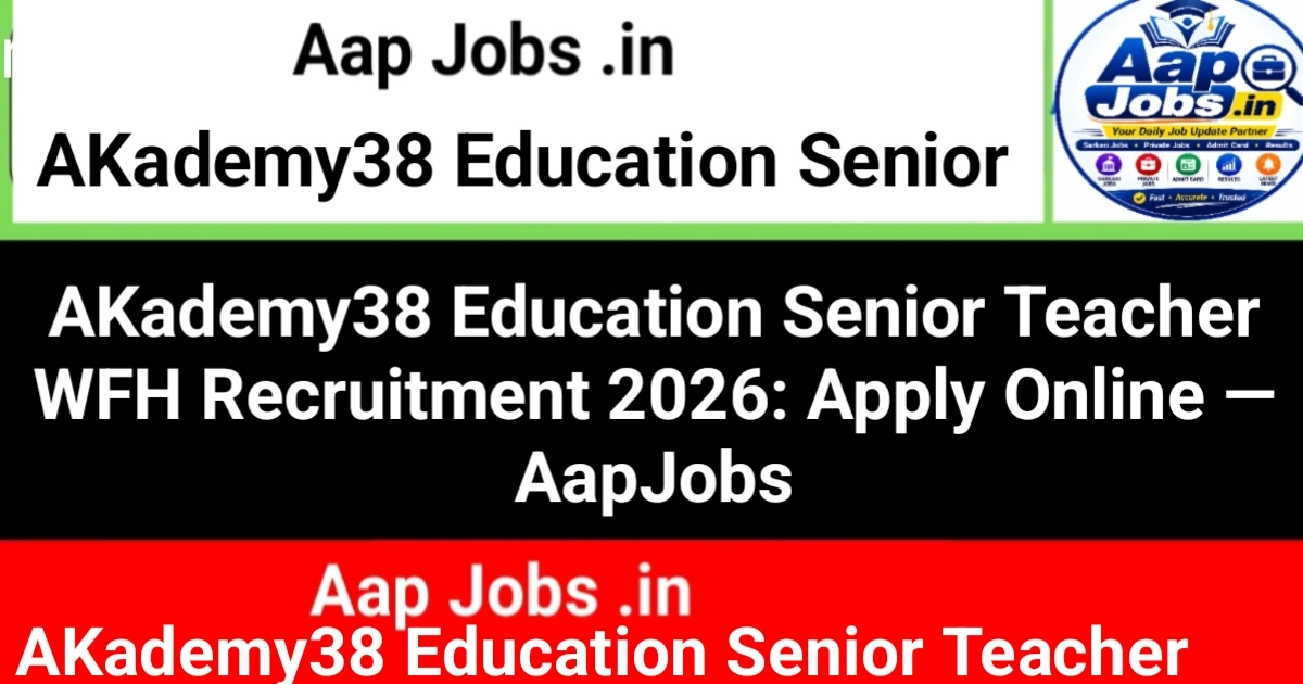 Senior Teacher WFH Recruitment Campaign