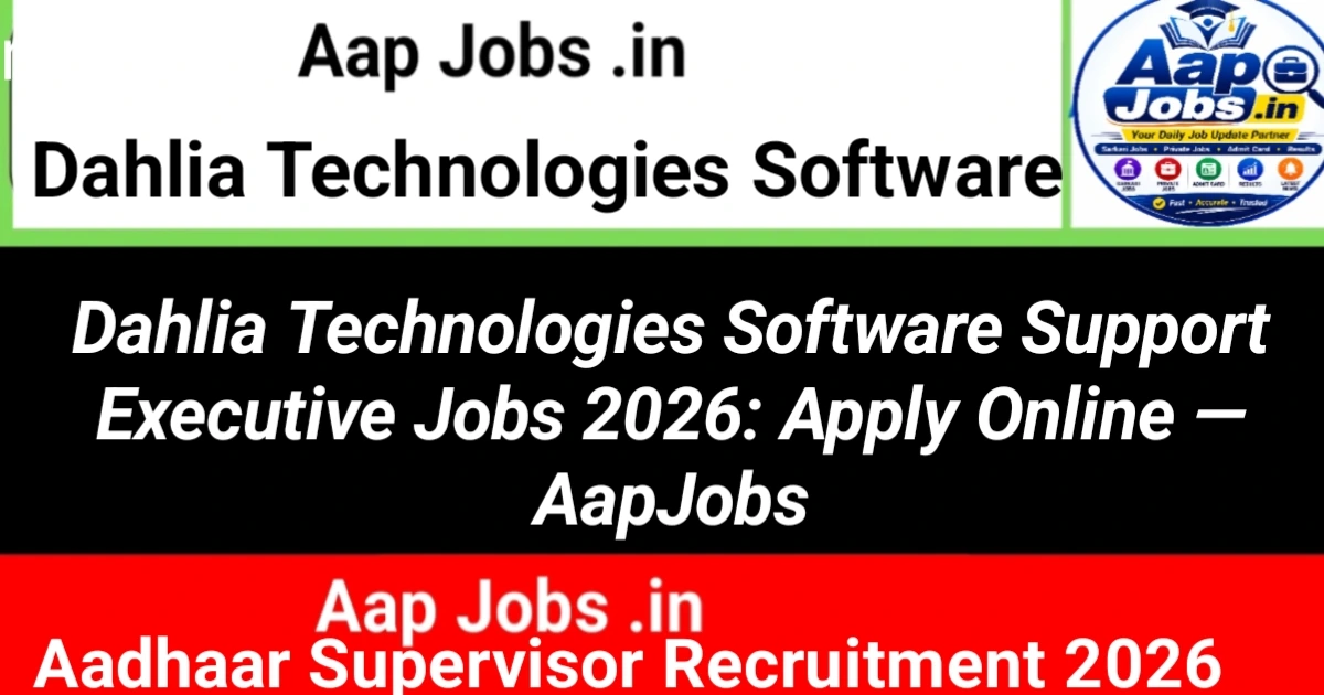 Dahlia Technologies Software Support Executive Recruitment Campaign