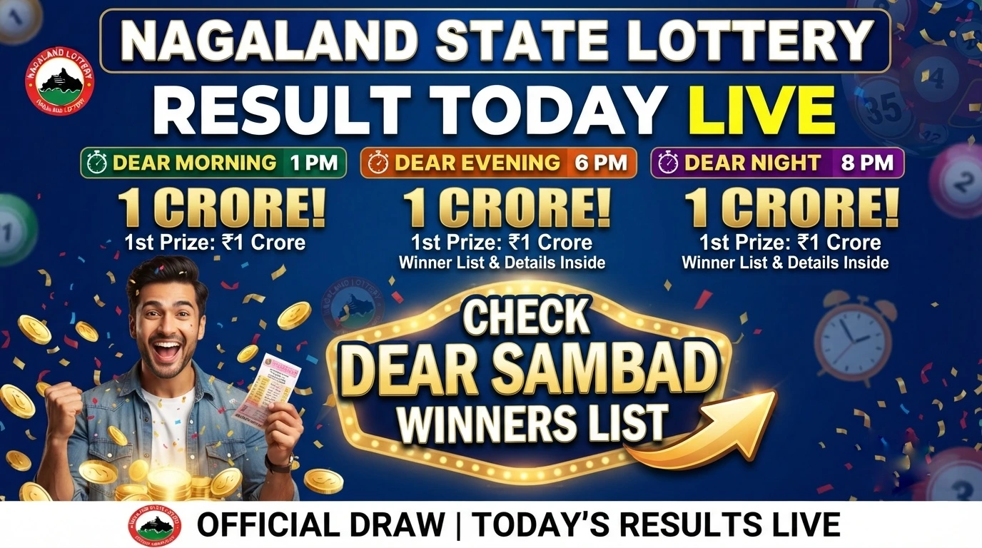 Nagaland State Lottery Result Today Live