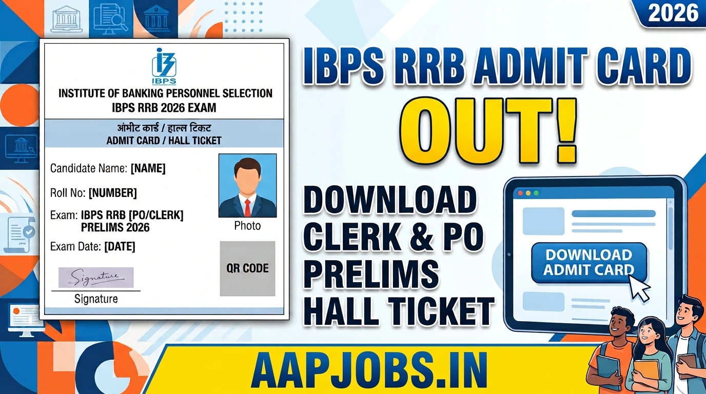 IBPS RRB Admit Card 2026 Clerk PO Hall Ticket Download