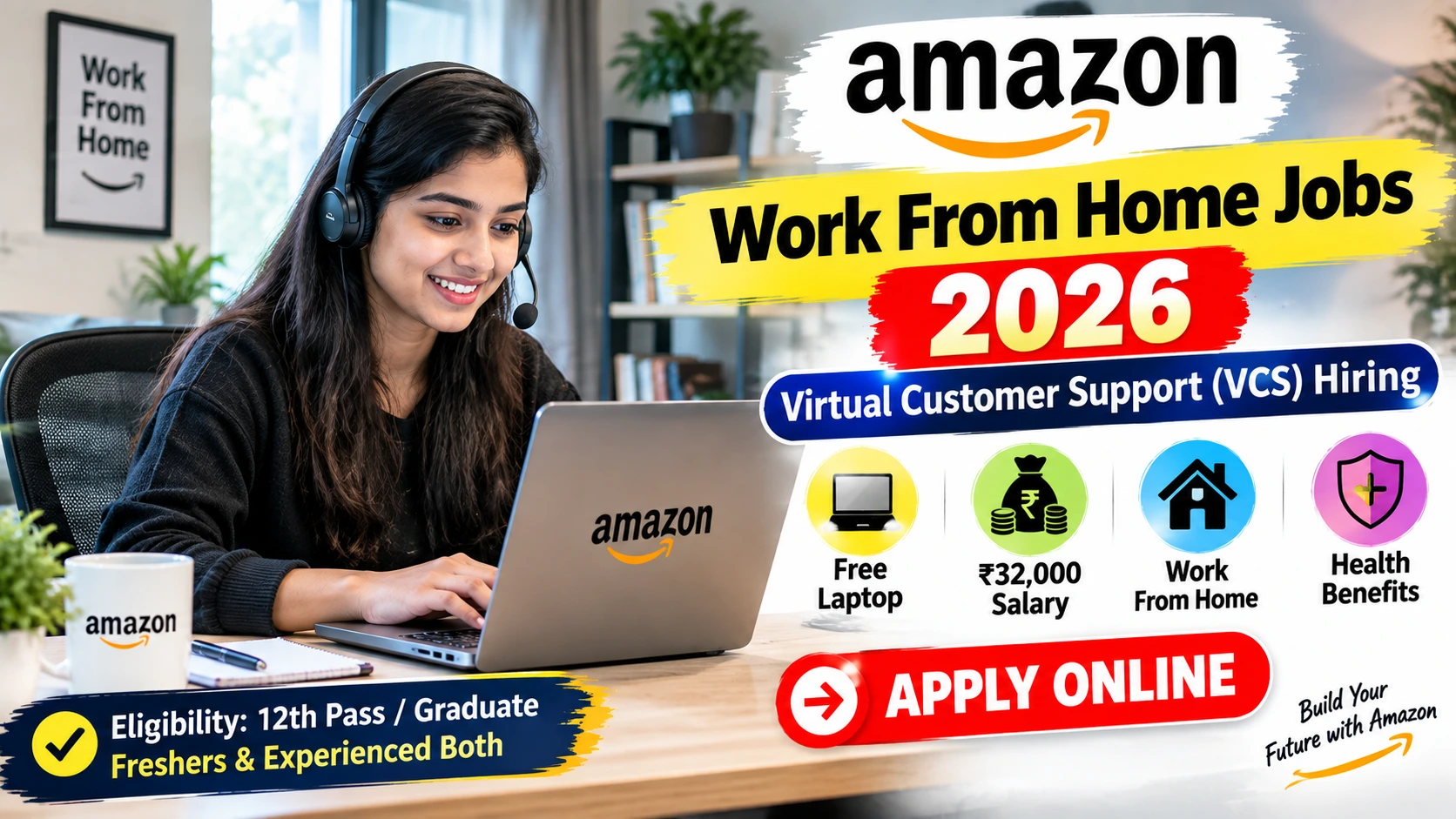 Amazon Work From Home Jobs 2026 Virtual Customer Service Hiring